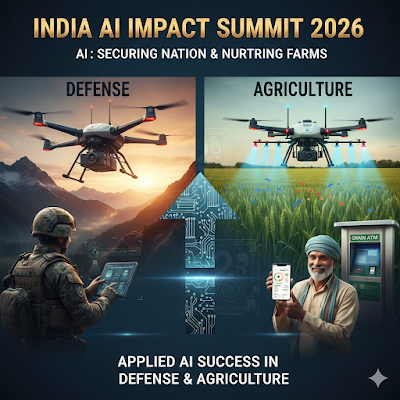 इंडिया एआई इम्पैक्ट समिट 2026: रक्षा और कृषि में एआई की सफलता 🌱🛡️ 1 298648