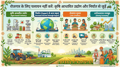 पलायन रोकें: कृषि आधारित उद्योग और निर्यात से बढ़ाएं रोजगार | Advance Farming 🚜💼 1 330517