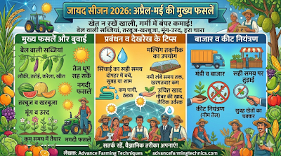 जायद सीजन 2026: अप्रैल-मई में इन फसलों की खेती से होगा दोगुना मुनाफा, जानें सिंचाई और देखरेख के टिप्स | Advance Farming Techniques ☀️🥒 1 346117