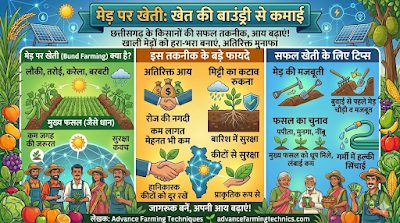 मेड़ पर खेती (Bund Farming): खेत की खाली मेड़ों से कमाएं लाखों, जानें छत्तीसगढ़ के किसानों की ये सफल तकनीक | Advance Farming Techniques 🌱💰 1 346762