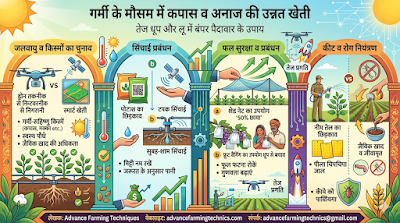 गर्मी में कपास और अनाज की उन्नत खेती: तेज धूप में फसल बचाने और बंपर पैदावार पाने के खास तरीके 🌱 1 355787