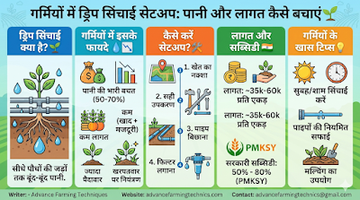गर्मियों में ड्रिप सिंचाई सेटअप: कम खर्च में बचाएं पानी और बढ़ाएं पैदावार 1 359320