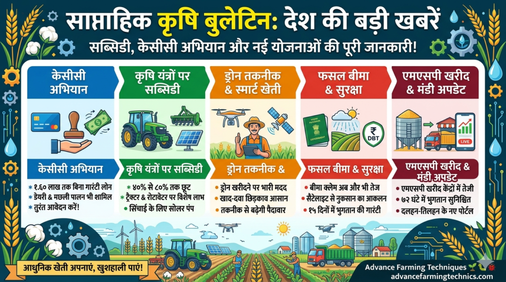 Weekly Agriculture Update 2026: केसीसी का नया अभियान और कृषि यंत्रों पर 80% सब्सिडी की बड़ी घोषणा 1 394760