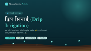 Drip Irrigation (ड्रिप सिंचाई) blog poster - Advance Farming Technics